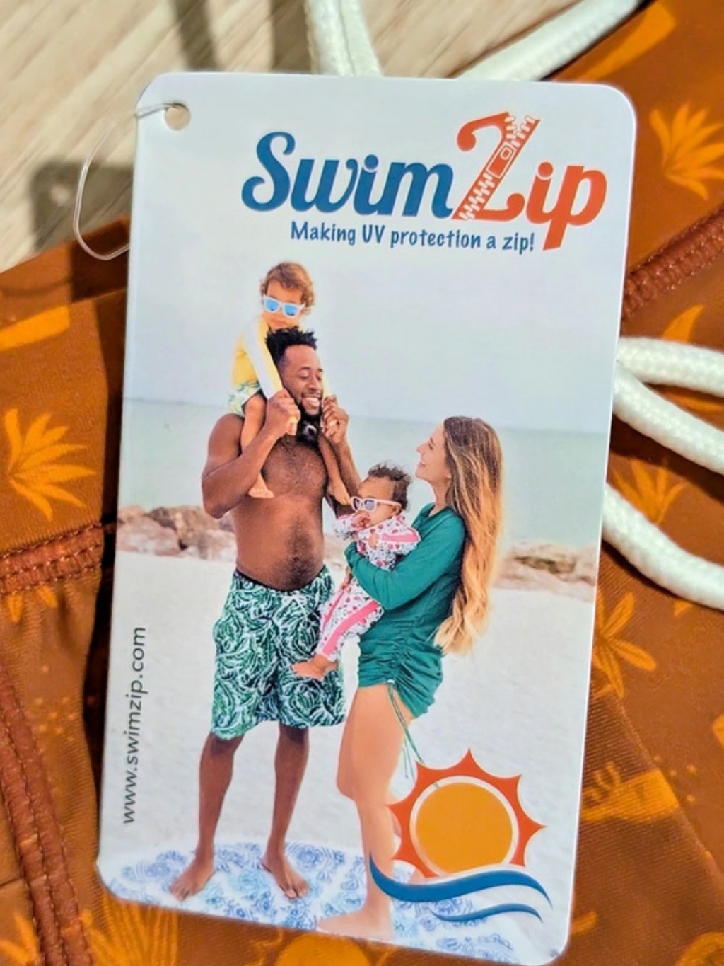 Swimzip Desert Shortie Boys 2t Brown & Orange — image 4 of 5
